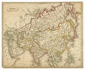 Asia Print 1827 Map
