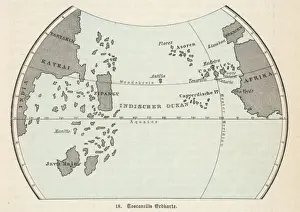 Old World Maps Prints: Map / Atlantic Ocean