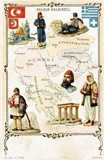 Map of the Balkans, highlighting Greek and Turkish territory Map of the Balkans, highlighting Greek and Turkish territory
