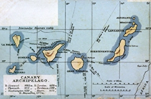 Map of the Canary Archipelago Map of the Canary Archipelago
