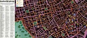 Map to the nightlife of London, 1965 Map to the nightlife of London, 1965