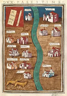 Historical World Map Prints: Map of Palestine