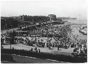Kent Seaside Resorts Prints: Margate Crowded Beach