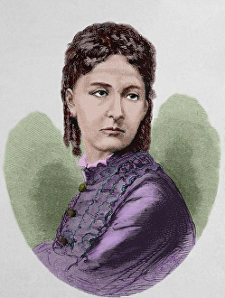 Maria Vittoria dal Pozzo (1867-1876). Colored engraving Maria Vittoria dal Pozzo (1867-1876). Colored engraving
