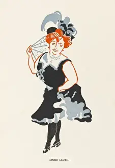 Vintage Music Hall Performer Prints: Marie Lloyd / E Pyke