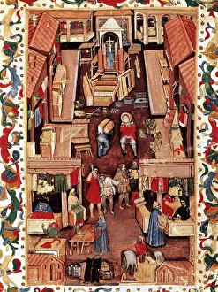 Market in the Gate of Ravenna in Bologna. Street traders. Mi Market in the Gate of Ravenna in Bologna. Street traders. Mi