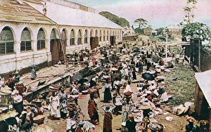Market Hall, Freetown, Sierra Leone, West Africa Market Hall, Freetown, Sierra Leone, West Africa