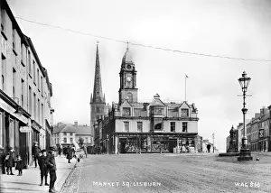 Early 20th Century Print of Lisburn Market Square