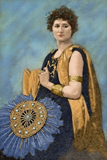 Mary Anderson in the role of Hermione, wife of Pyrrhus Mary Anderson in the role of Hermione, wife of Pyrrhus