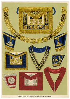 Masonic Regalia Print: Grand Officer of the Grand Lodge of England