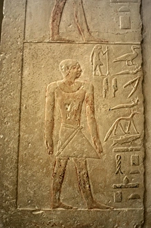 Mastaba of Nefer and Kahay. Male figure. Relief. Egypt Mastaba of Nefer and Kahay. Male figure. Relief. Egypt