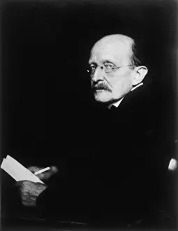 Prints of MAX KARL ERNST LUDWIG PLANCK German physicist and Nobel prizewinner (1918) in 1925 Date: 1858 - 1947 Famous Inventors And Scientists Prints: Print of Max Planck, German physicist