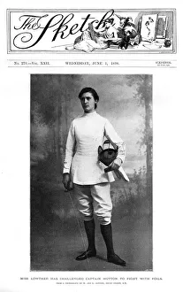 May Toupie Lowther, tennis player and fencer May Toupie Lowther, tennis player and fencer