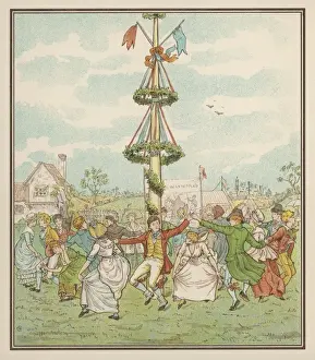 Traditional Folk Dance Prints: Maypole (Casella)