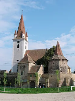 Medieval fortified church in Cristian, Sibiu, Romania Medieval fortified church in Cristian, Sibiu, Romania