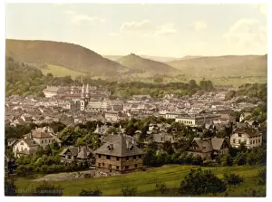 Nostalgic Coloured Photographs Prints: Meiningen, Thuringia, Germany