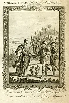 Old Testament Images Prints: Melchizedek bringing forth bread and wine