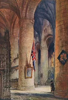 Images Dated 6th December 2013: In Memoriam - scene in Tewkesbury Abbey, WW1