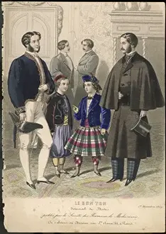 Traditional Scottish Dress Prints: Men and Boys