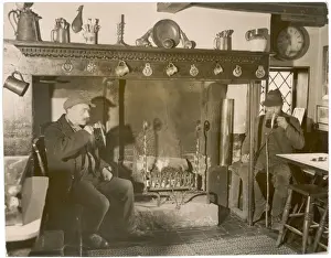 Rural England Scene Prints: Two Men Drinking 1935