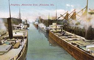Menomonee River, Milwaukee, Wisconsin, USA Menomonee River, Milwaukee, Wisconsin, USA