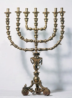 Menorah. Sephardic Museum. Toledo. Spain Menorah. Sephardic Museum. Toledo. Spain
