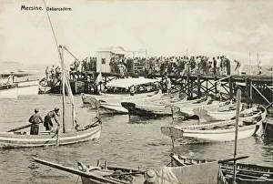 Prints of The harbour dock at Mersin, Turkey Mersin Prints: Mersin, Turkey: The Harbour Dock Print