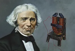 Michael Faraday Oil Print (1791-1867)