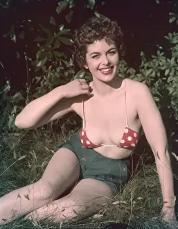 Micro Bikini Top 1950s Print