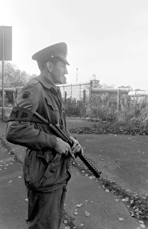 Military Police guard, West Berlin, Germany Military Police guard, West Berlin, Germany