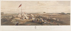 The military review - the camp at Chobham The military review - the camp at Chobham