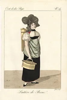 Milkmaid of Bern, Switzerland, 19th century Milkmaid of Bern, Switzerland, 19th century