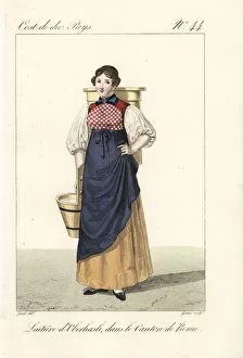 Milkmaid of Oberhasli, Switzerland, 19th century Milkmaid of Oberhasli, Switzerland, 19th century