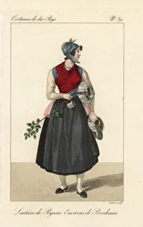 Milkmaid of Pessac, Bordeaux, France, 19th century Milkmaid of Pessac, Bordeaux, France, 19th century