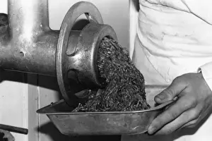 Food Preparation Prints: Mincing Beef