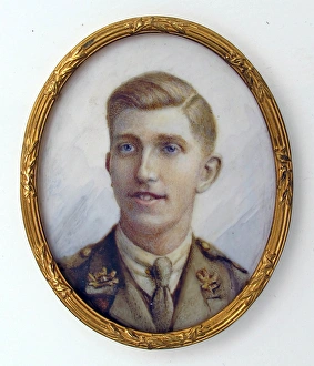 Miniature of a Great War Officer of the South Notts Hussars Miniature of a Great War Officer of the South Notts Hussars