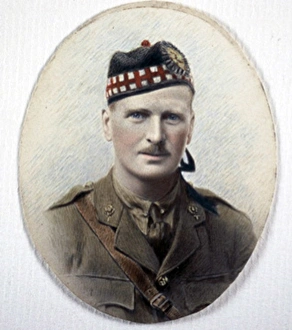 Miniature portrait of an Officer of the Royal Scots, WW1 Miniature portrait of an Officer of the Royal Scots, WW1