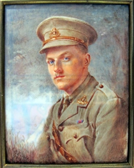 Miniature portrait of an Officer of the Suffolk Regiment Miniature portrait of an Officer of the Suffolk Regiment