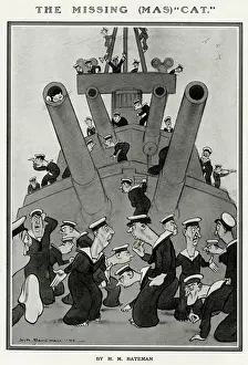 Royal Navy Sailors Prints: The Missing Mas-Cat by H. M. Bateman