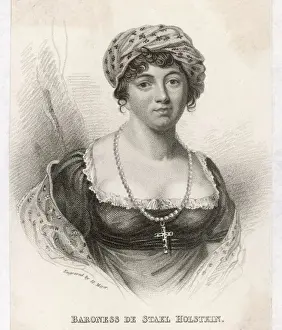 French Writer Portraits Prints: Mme De Stael (Meyer)