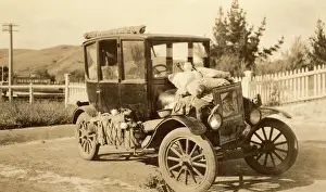Ford Prints: Model T Ford A Modified Print: Camouflaged Model T