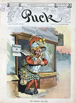 Puck Magazine Art Prints: The modern war god