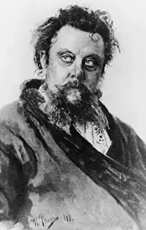 Prints of MODEST PETROVICH MUSSORGSKY Russian composer Music Prints: Modest Mussorgsky Print
