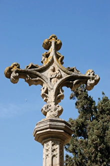 Monastery of Sant Cugat. Cross. Catalonia. Spain Monastery of Sant Cugat. Cross. Catalonia. Spain