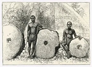 Money Prints: Yap Island Chiefs Print 1885