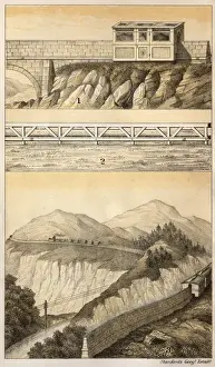 1871 Monorail Plan Print for India Title Page