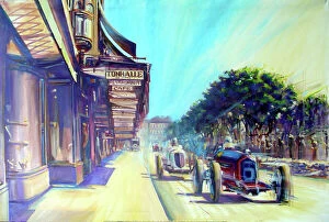 Editor's Picks: Montreux Grand Prix 1934 - Painting by Andrew McGeachy