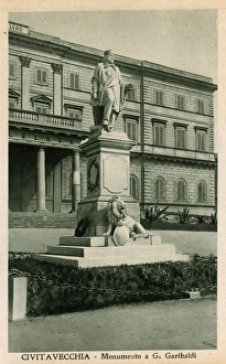 Monument to Giuseppe Garibaldi at Civitavecchia, Italy Monument to Giuseppe Garibaldi at Civitavecchia, Italy