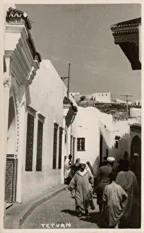 Moorish street, Tetouan, Morocco, North Africa Moorish street, Tetouan, Morocco, North Africa