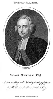 Moses Mendes Print by Unknown Artist, 18th Century